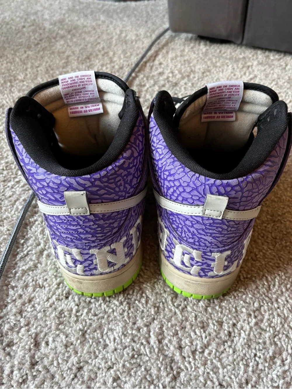 Nike SB Dunk High Prm Send Help 2 sz 12